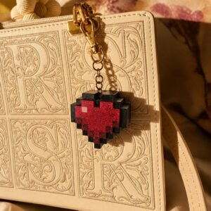 Mindcraft Heart Keychain